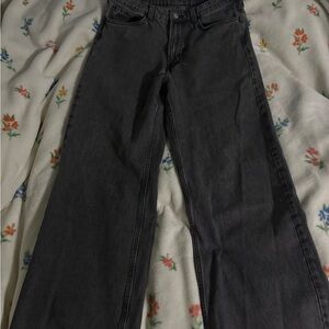 H&M Black Wide-Leg Jeans